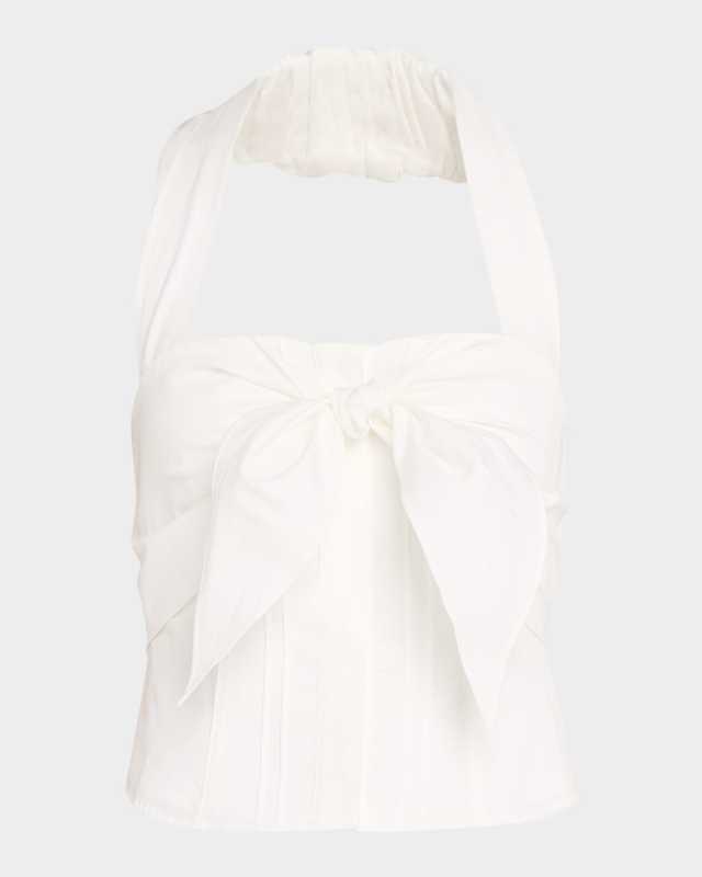 Liliana Cotton Poplin Halter Top